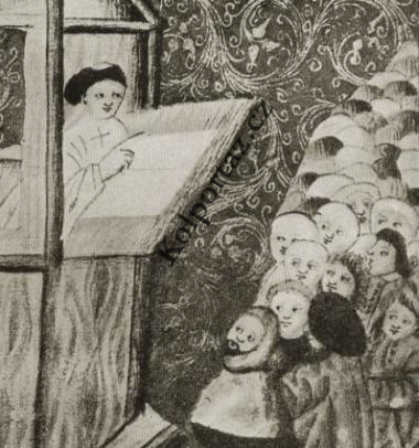 Jenský kodex: Jan Hus na kazatelně